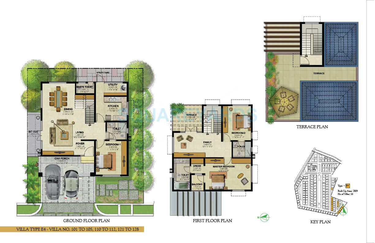 3 BHK 2804 Sq. Ft. Villa
