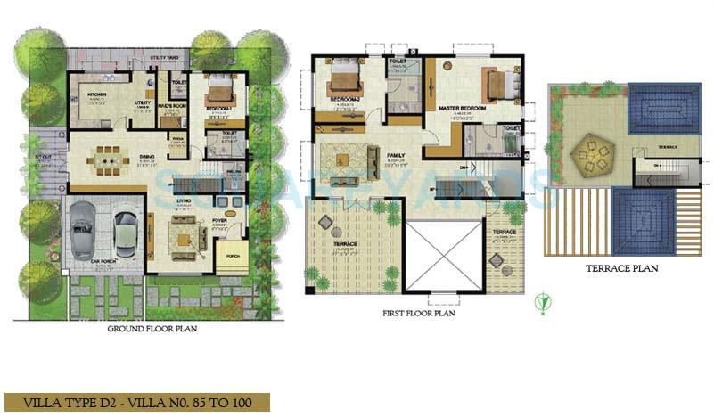 Prestige Royal Woods Floor Plans - Kismatpur, Hyderabad