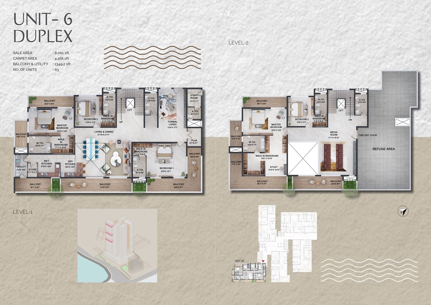 5 BHK 8001 Sq. Ft. Apartment