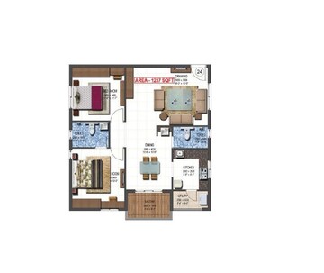  2 BHK Apartment at PVR Kshetra, Shankarpalli – for Sale