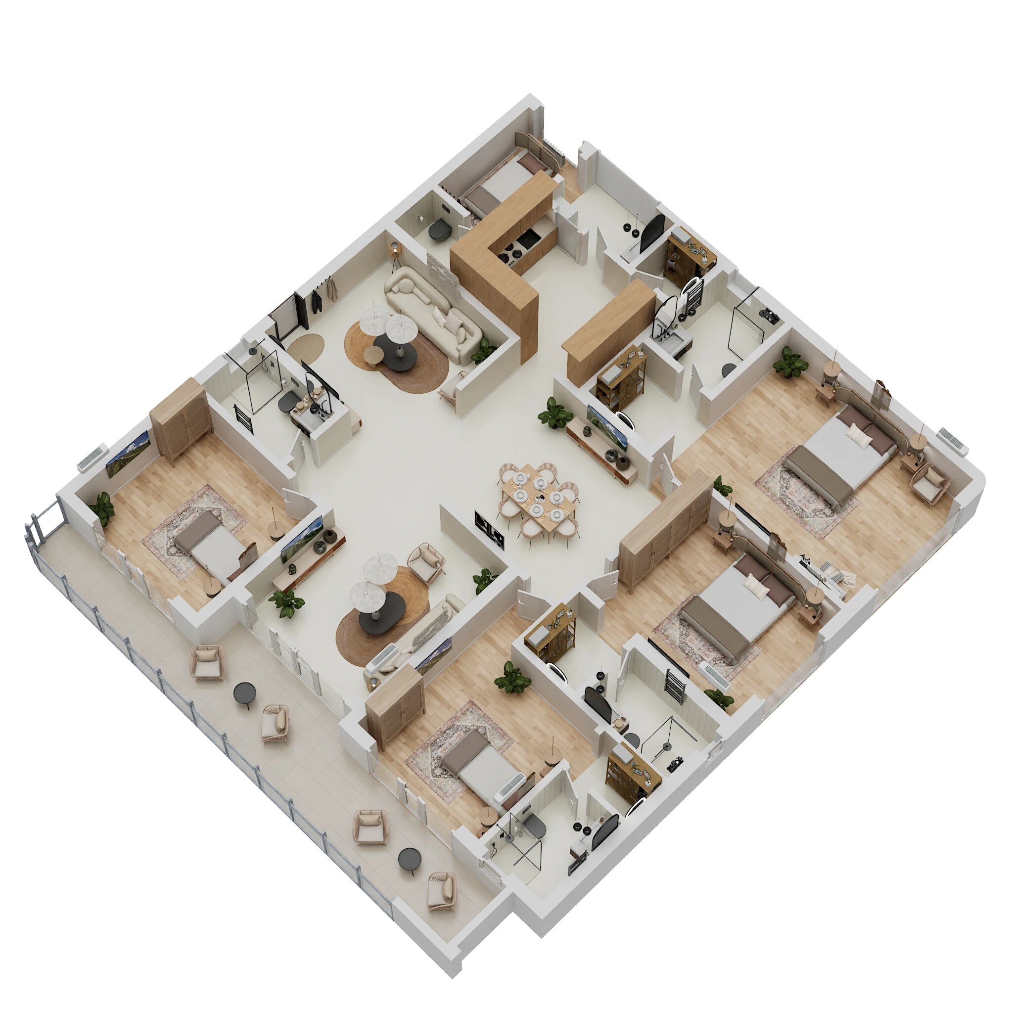 4 BHK 3584 Sq. Ft. Apartment