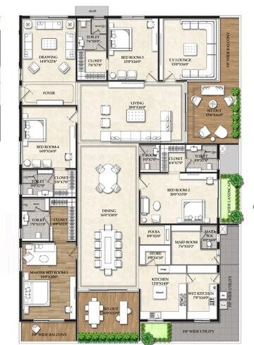  4 BHK Apartment at Raghava Iris, Rai Durg – for Sale