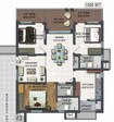 Raghuram A2A Life Spaces 3 BHK Layout