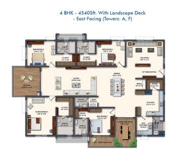  4 BHK Apartment at Rajapushpa Pristinia, Kokapet – for Sale