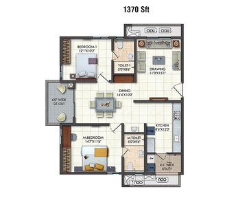  2 BHK Apartment at Rajapushpa Provincia, Narsingi – for Sale