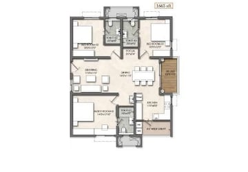 3 BHK Apartment at Rajapushpa Sierra, Tellapur – for Sale