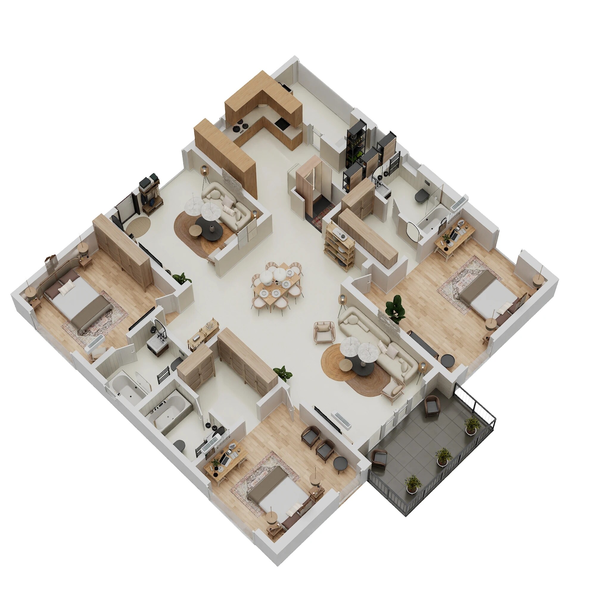 3 BHK 3140 Sq. Ft. Apartment