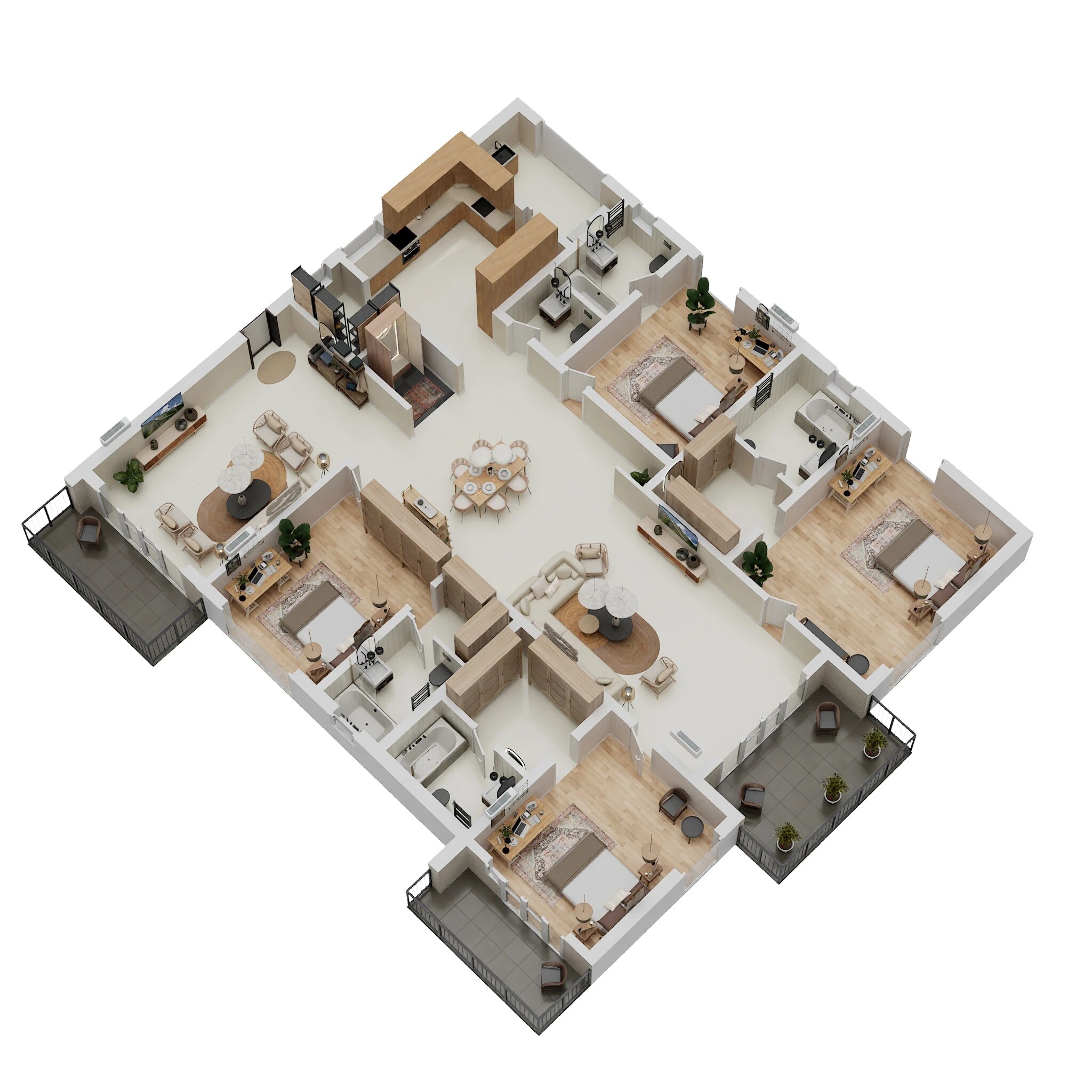 4 BHK 4000 Sq. Ft. Apartment