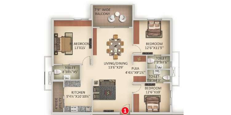 rami reddy tower apartment 3 bhk 1714sqft 20242627172600