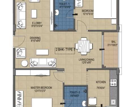 ramky greenview apartments apartment 2 bhk 1130sqft 20202502162527