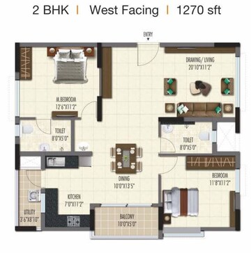 2 BHK Apartment at Ramky One Galaxia Phase 2, Gachibowli – for Rent