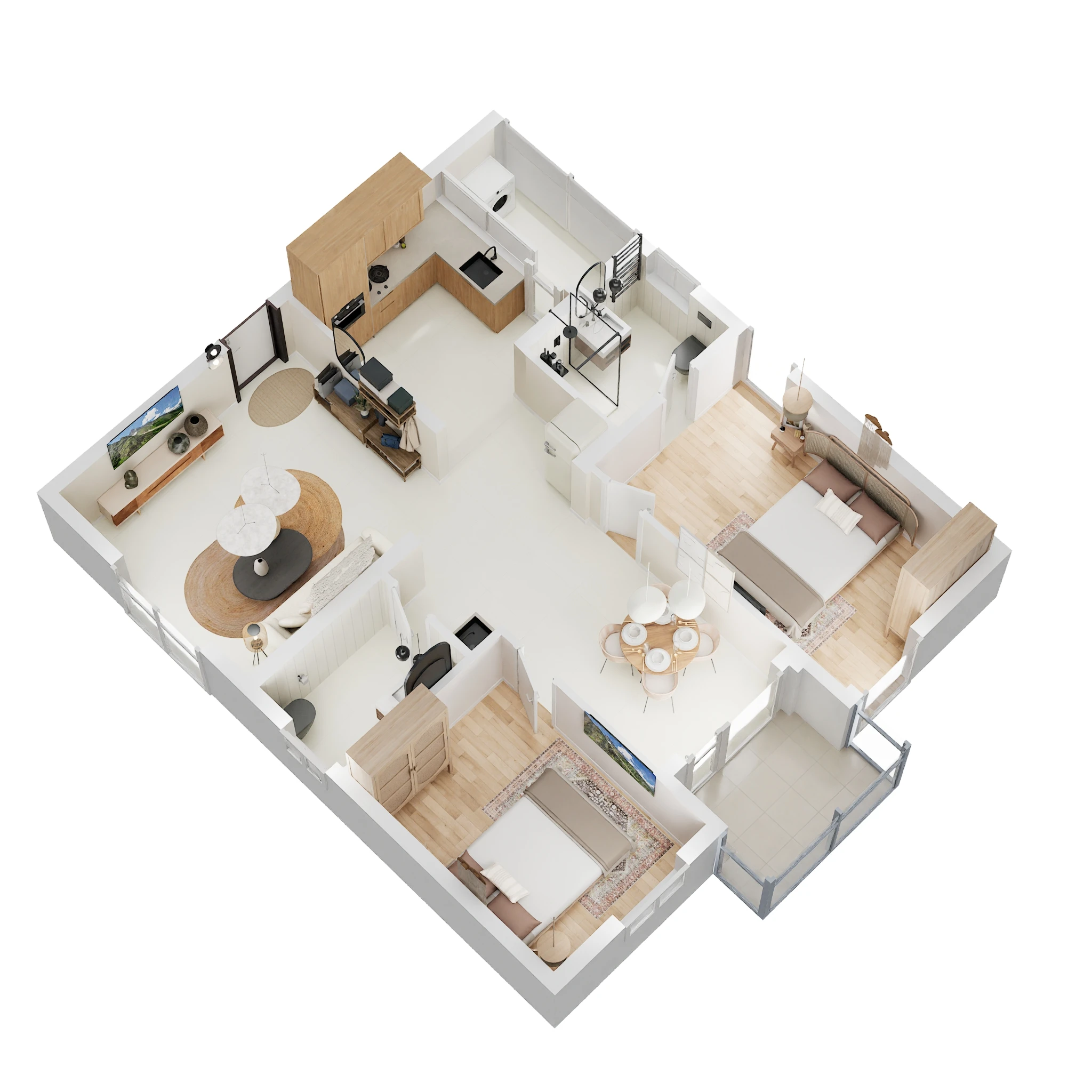 2 BHK 1155 Sq. Ft. Apartment in Ramky One Harmony