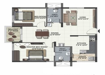  2 BHK Apartment at Ramky One Harmony, Bachupally – for Sale