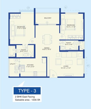  2 BHK Apartment at Ramky One Kosmos, Nallagandla – for Sale