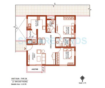  2 BHK Apartment at Ramky One Kosmos, Gachibowli – for Rent