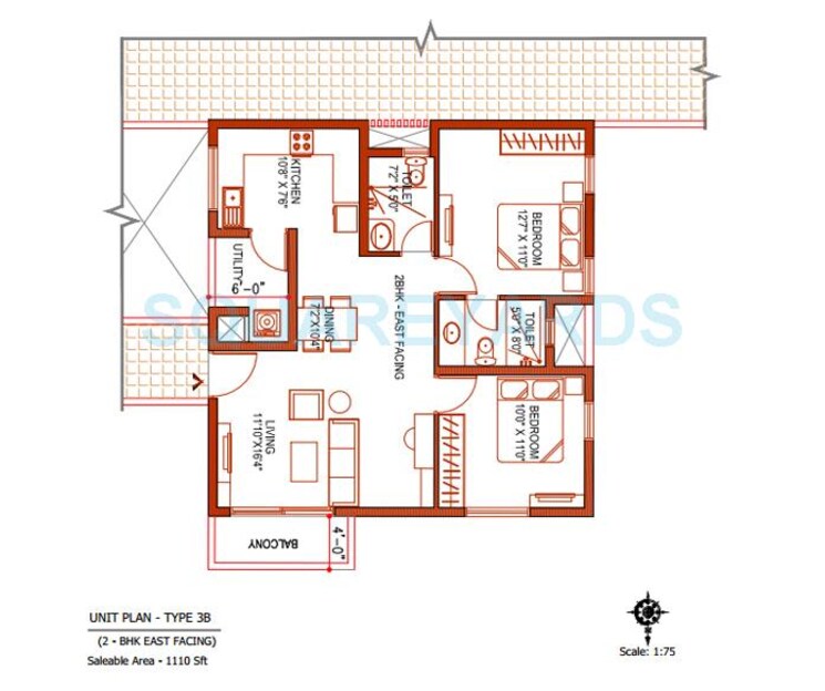 Other, ramky-one-kosmos 2 Bedroom 1110 Sq.Ft. Apartment In Gachibowli Hyderabad 8669869