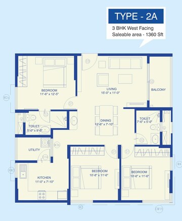  3 BHK Apartment at Ramky One Kosmos, Gachibowli – for Rent
