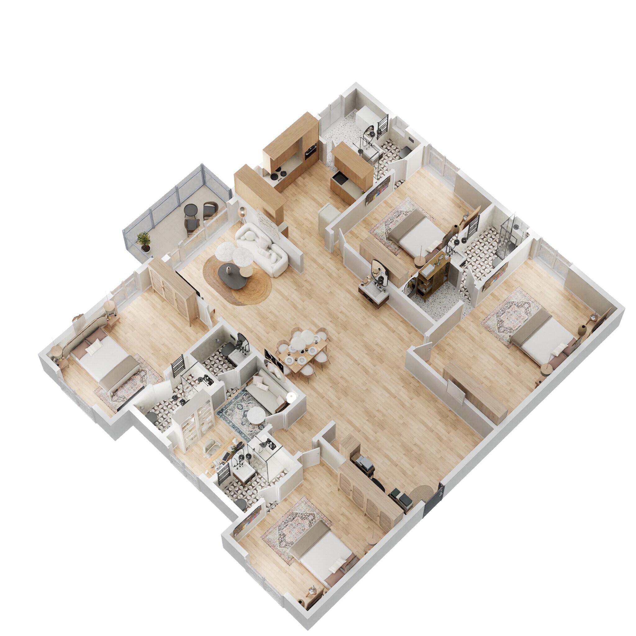 4 BHK 3020 Sq. Ft. Apartment