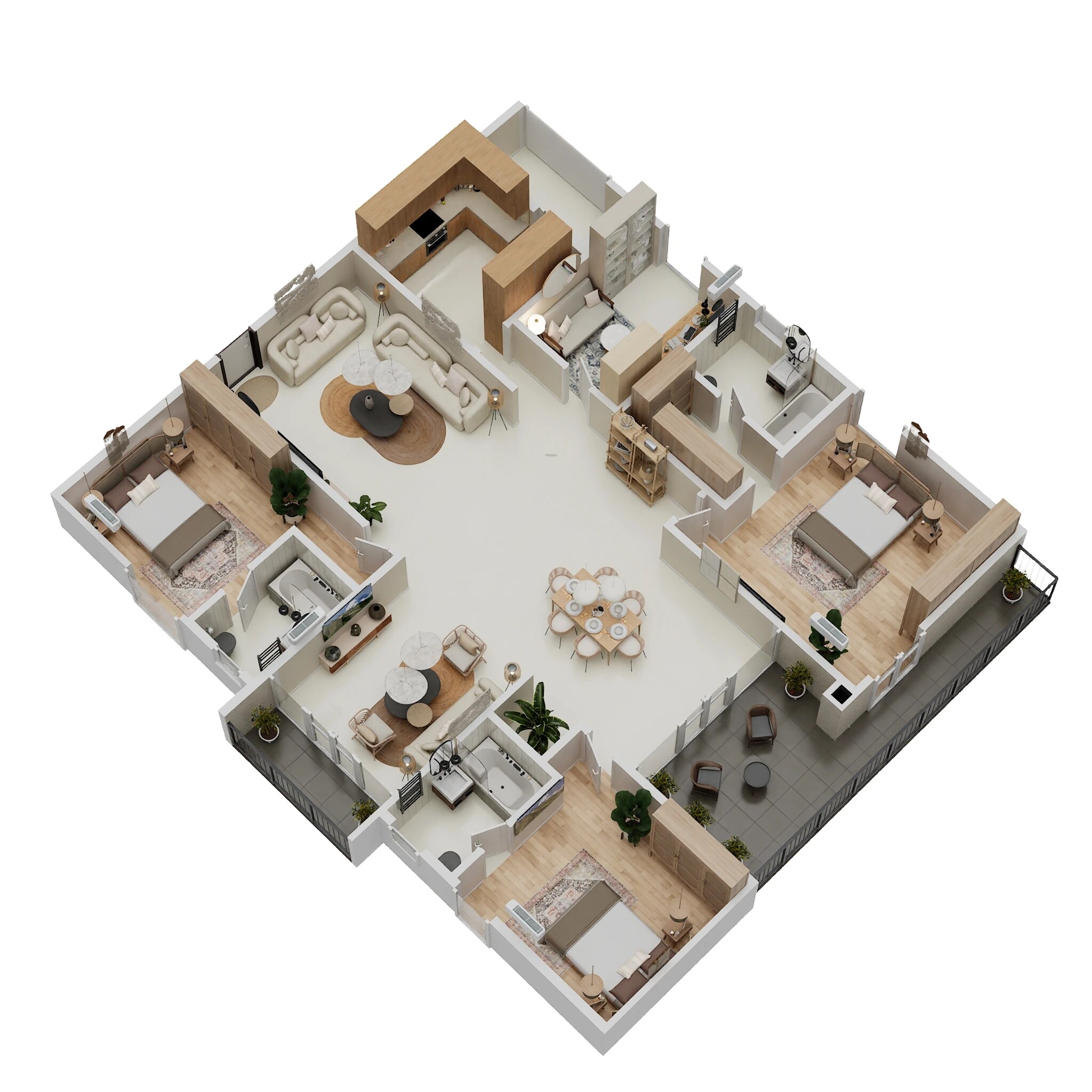 3 BHK 2875 Sq. Ft. Apartment