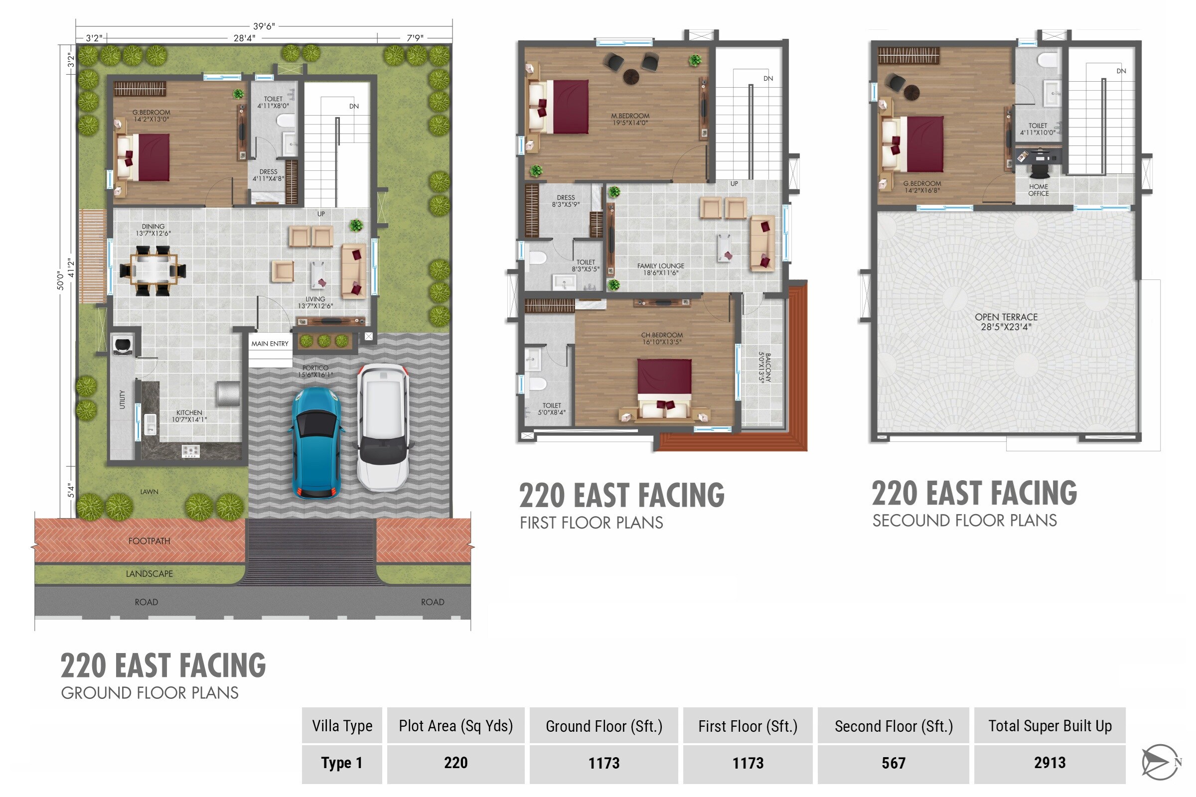4 BHK 2913 Sq. Ft. Villa