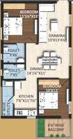 Riddhi Pramukh Elegance 2 BHK Layout
