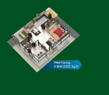  3 BHK Apartment at RKs Oxygen Homes, Gajularamaram – for Rent