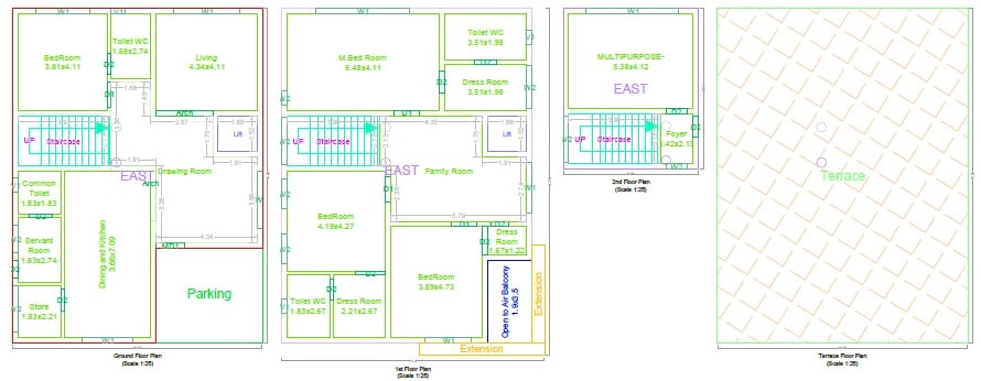4 BHK 3011 Sq. Ft. Villa