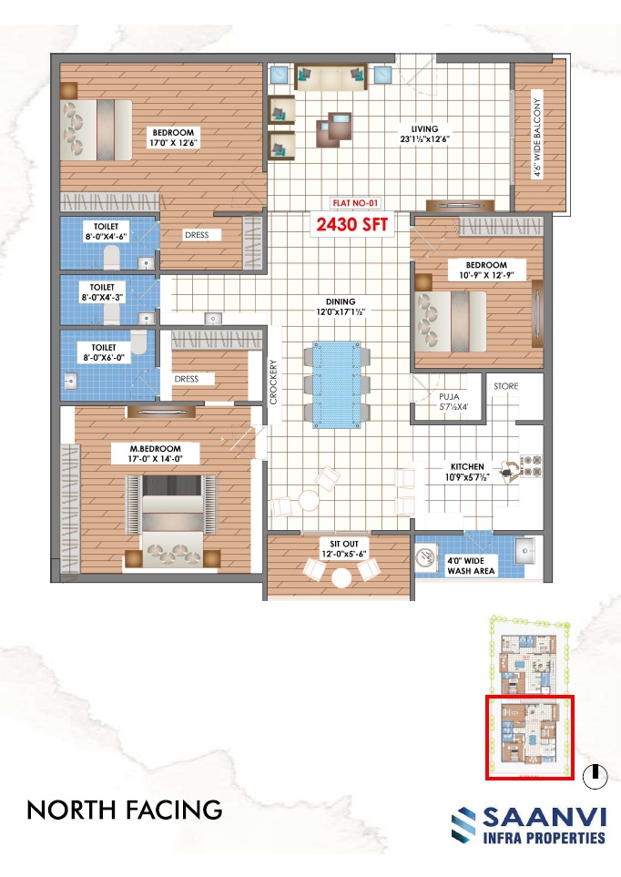 Saanvi Srinilayam 3 BHK Layout