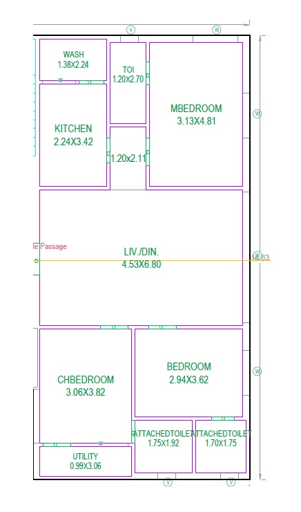 3 BHK 1640 Sq. Ft. Apartment in Sai Aadya