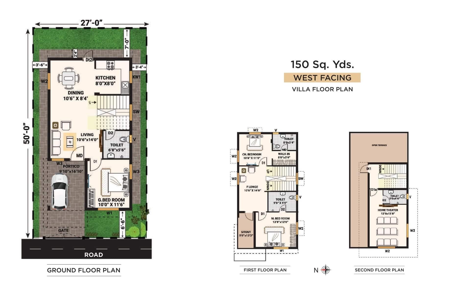 3 BHK 1350 Sq. Ft. Villa in Saket Bhu Sattva