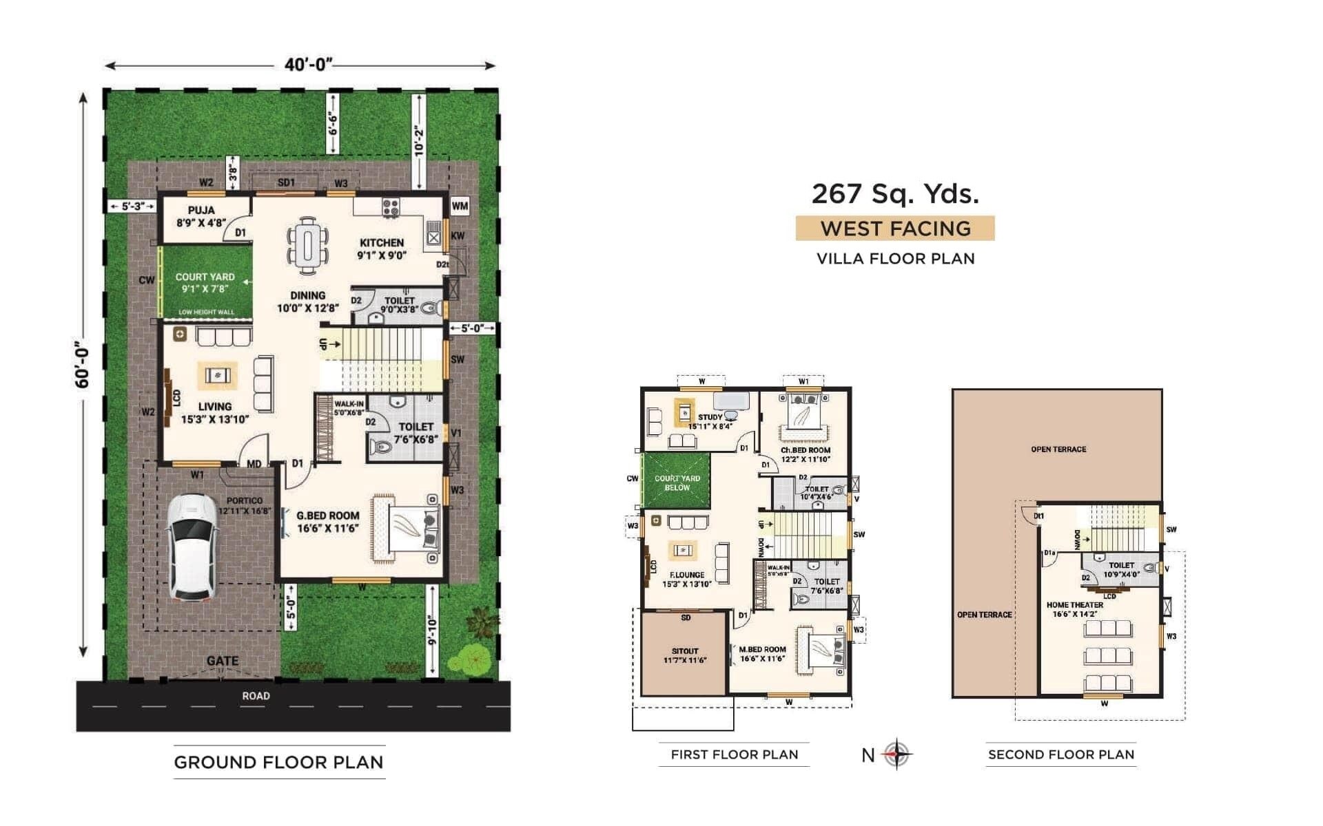 3 BHK 2403 Sq. Ft. Villa