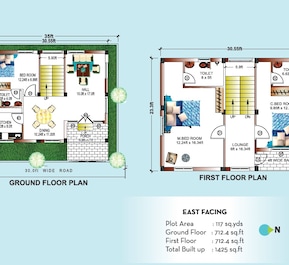 3 BHK 1425 Sq. Ft. Villa in Sanman Trinity Arya Villas