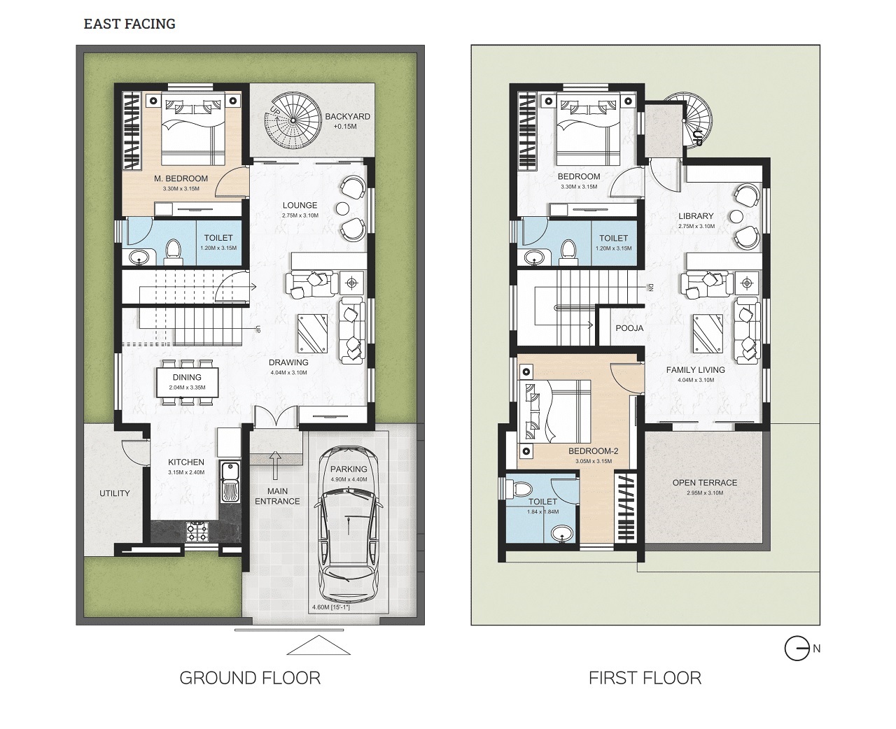 3 BHK 1600 Sq. Ft. Villa in Sark Town Homes