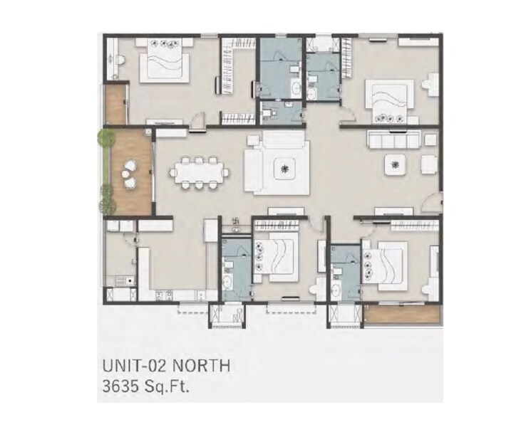 Other, sas-diamond-towers 4 Bedroom 3635 Sq.Ft. Apartment In Financial District Hyderabad 9183925