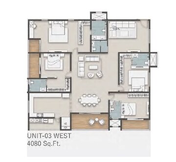  4 BHK Apartment at SAS Diamond Towers, Financial District – for Sale