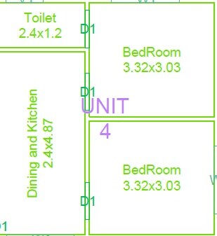 Floor plan of 2 BHK 1214 Sq. Ft. Apartment in Saxima Suparna, Hyderabad