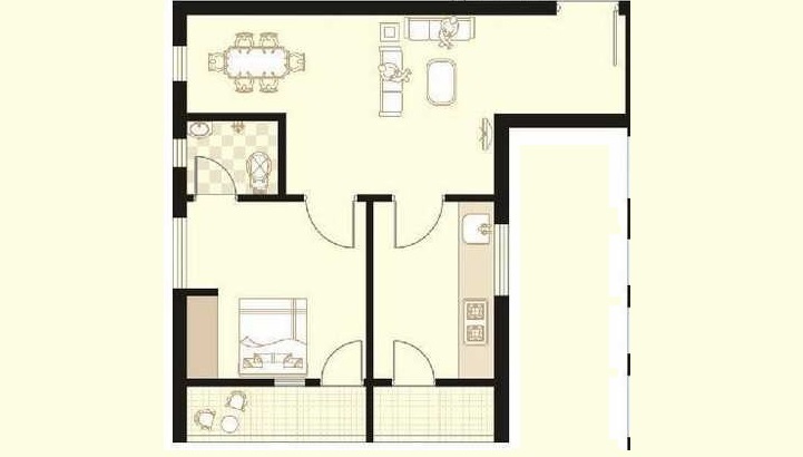 1 BHK 620 Sq. Ft. Apartment in Shanta Sriram Harmony Heights