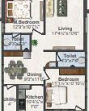 shree krishna homes hyderabad apartment 2 bhk 1240sqft 20213803193855