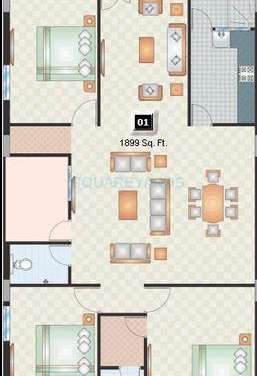 shriya sl square apartment 3bhk 1899sqft1