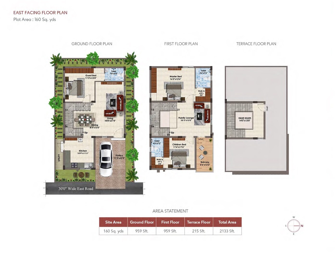 3 BHK 2133 Sq. Ft. Villa