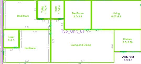 3 BHK 1581 Sq. Ft. Apartment
