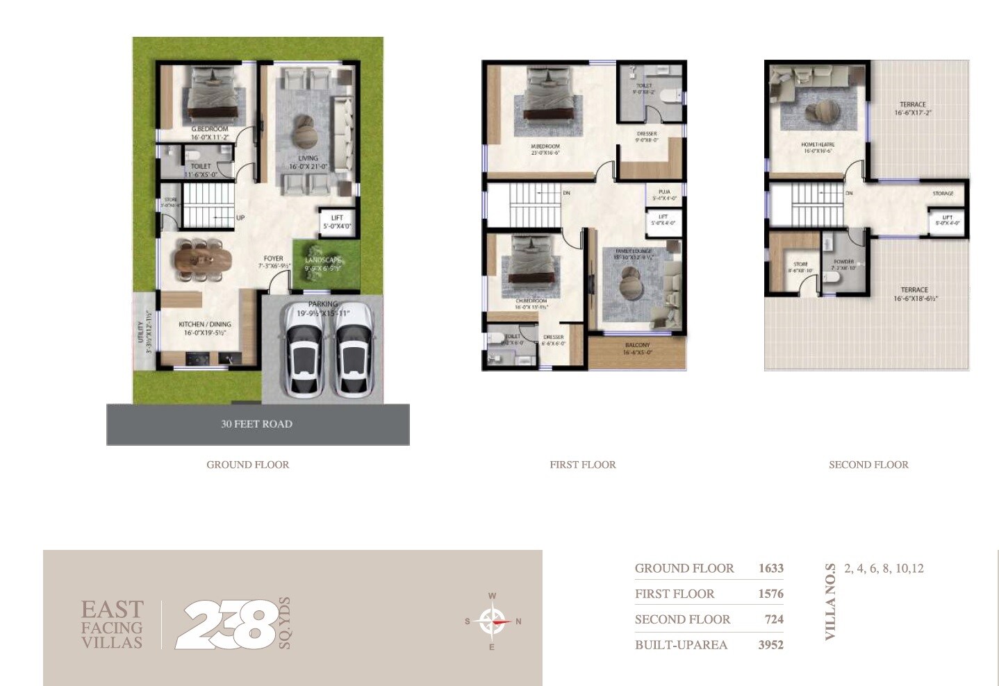 3 BHK 3952 Sq. Ft. Villa