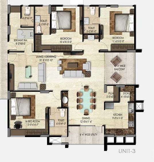 Other, smr-vinay-iconia-hyderabad 3 Bedroom 2585 Sq.Ft. Apartment In Kondapur Hyderabad 8731077