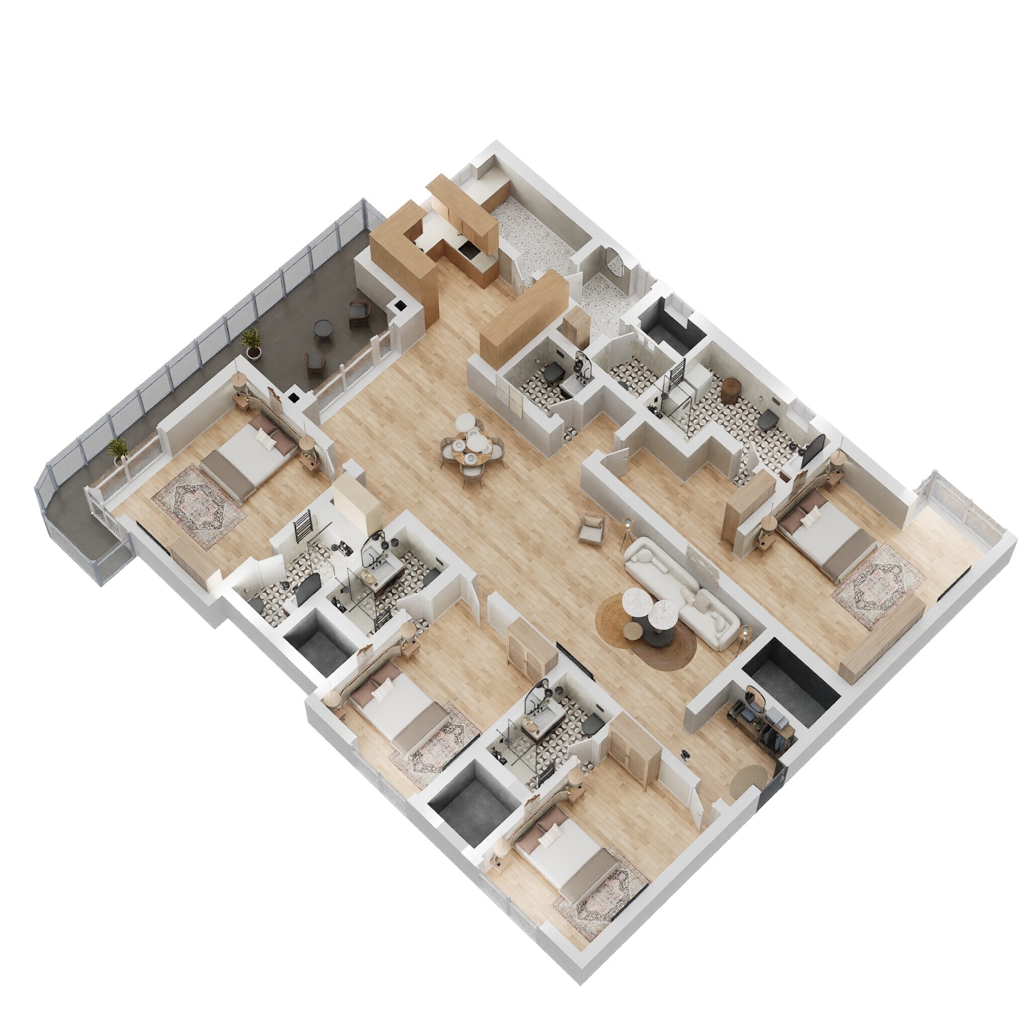 4 BHK 3287 Sq. Ft. Apartment