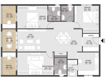  3 BHK Apartment at Sree Chaitanya Urban Abode, Ramachandra Puram – for Sale