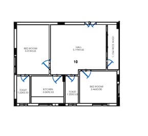 2 BHK 825 Sq. Ft. Apartment in Sree Lakeview Grandeur