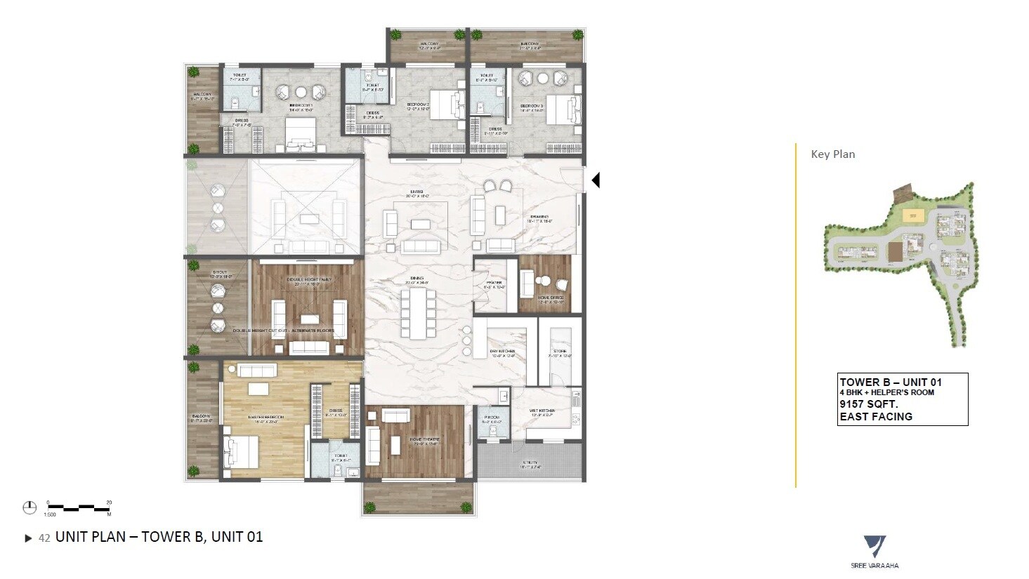 4 BHK 9157 Sq. Ft. Apartment