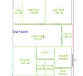 3 BHK 1590 Sq. Ft. Apartment in Sri Lakshmi Sai Greens