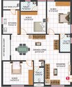 Sri Rama Resicdency 3 BHK Layout