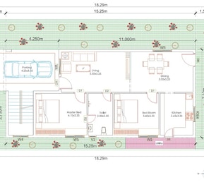 2 BHK 1250 Sq. Ft. Villa in Sri Vedatraye Hari Hara Enclave